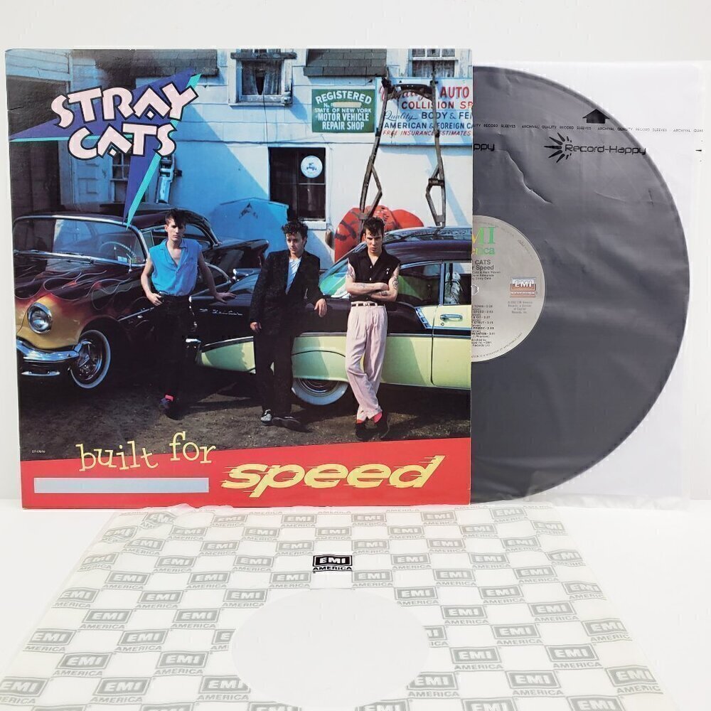 Stray Cats Built for Speed Vinyl Record 1982 Stereo ST-17070 EMI Rockabilly